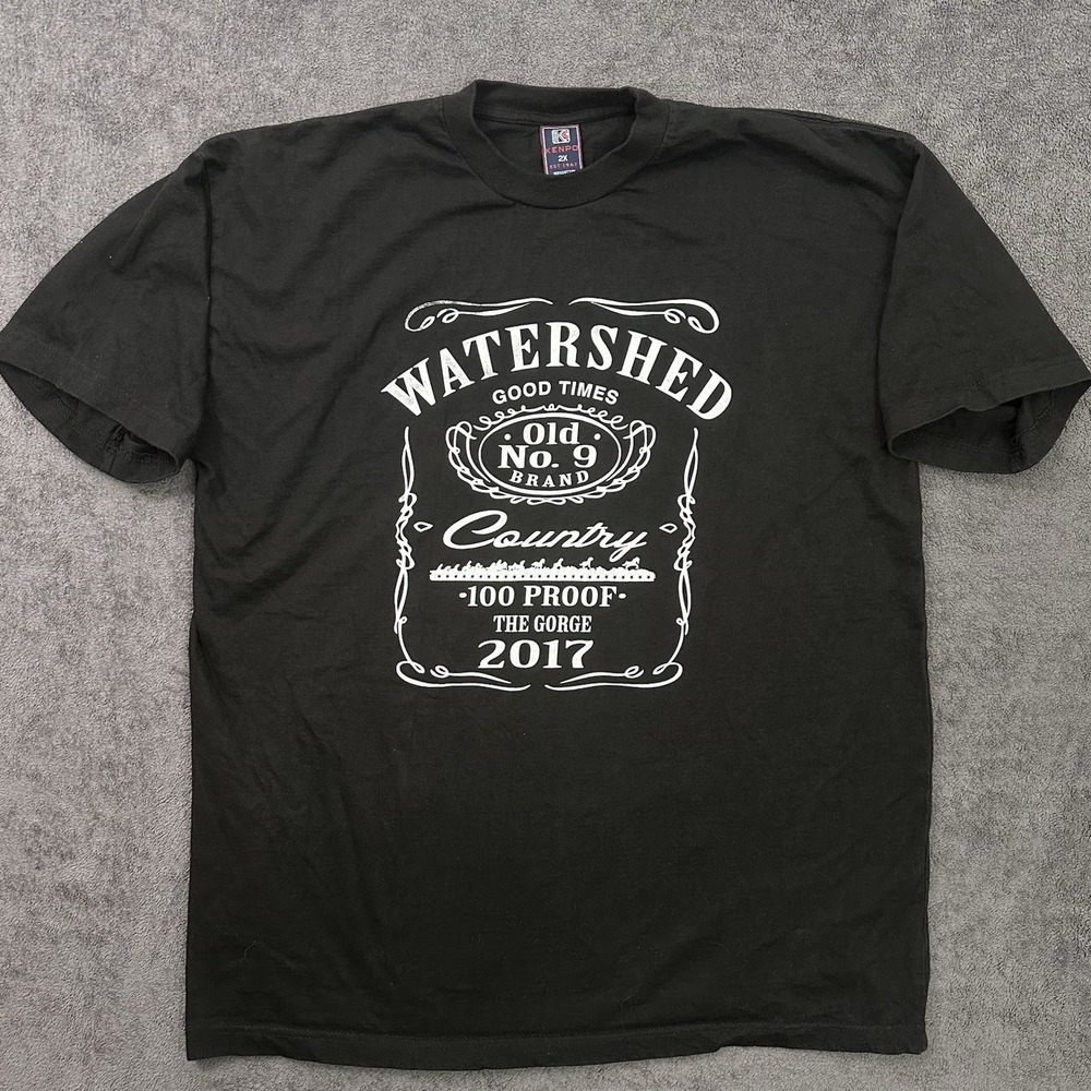 Country Music T-shirt Watershed Tour 2017 Size 2X Stapleton,Luke Bryan,Rucker